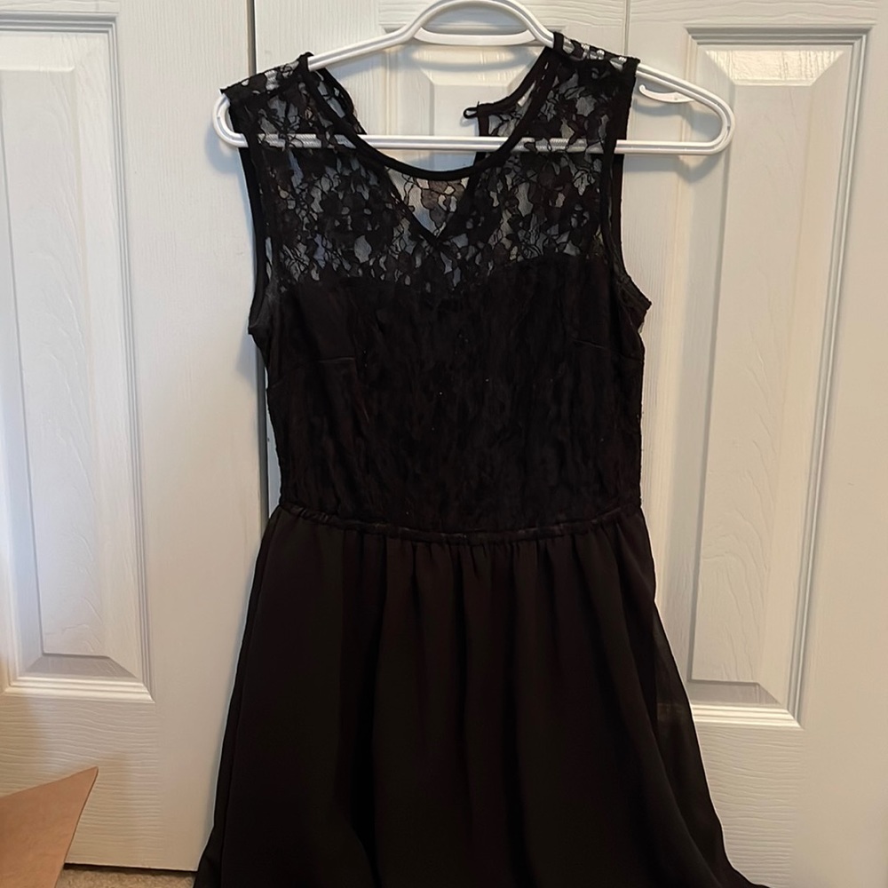 Beautiful black lace bodice dress h &m